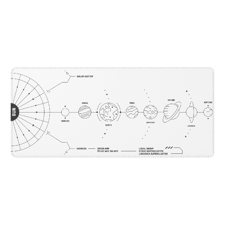 Dark Project Terra Nova Mousepad White - sklep Onionite.pl