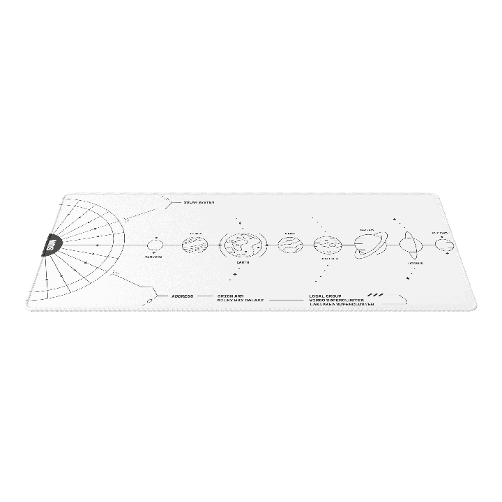 Dark Project Terra Nova Mousepad White - sklep Onionite.pl