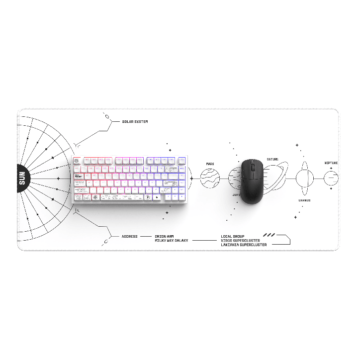 Dark Project Terra Nova Mousepad White - sklep Onionite.pl