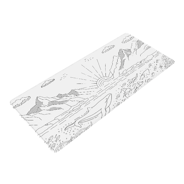 Dark Project Terra Nostra Mousepad White - sklep Onionite.pl