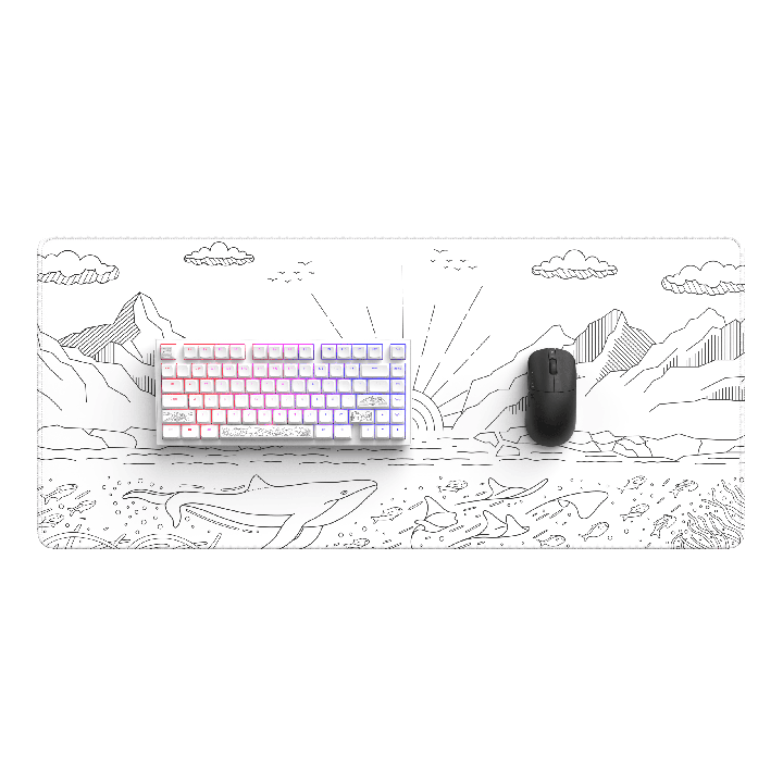 Dark Project Terra Nostra Mousepad White - sklep Onionite.pl
