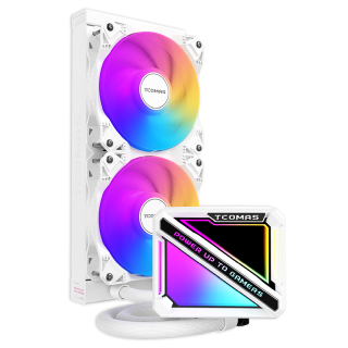 Chłodzenie TCOMAS LE200 240 White 2x120mm - sklep Onionite.pl