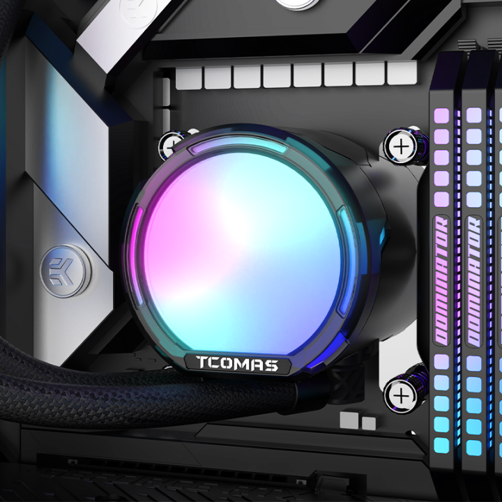 Chłodzenie TCOMAS LE100 240 Black 2x120mm - sklep Onionite.pl