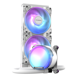Chłodzenie TCOMAS LE100 240 White 2x120mm - sklep Onionite.pl