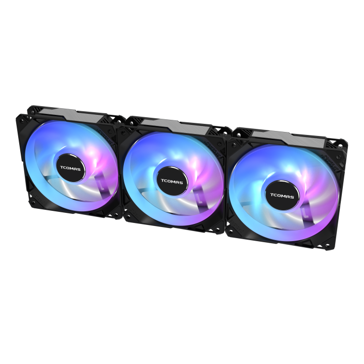 Wentylatory TCOMAS FA200 120mm ARGB Black 3-pack - sklep Onionite.pl