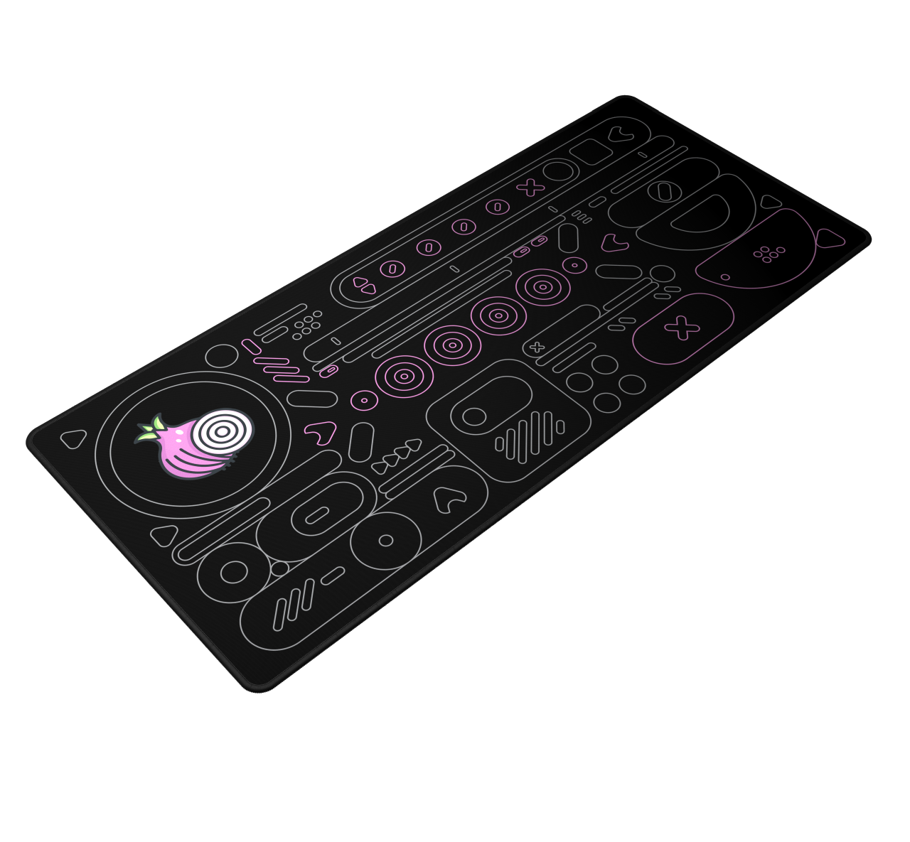Dark Project Onionite Dark Pattern Mousepad XL