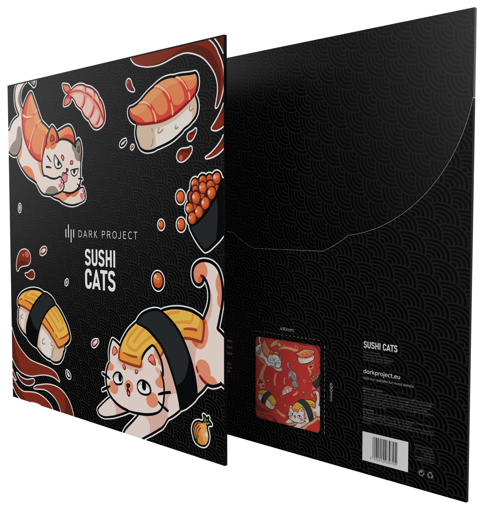 Dark Project Sushi Cats Pro Mousepad L