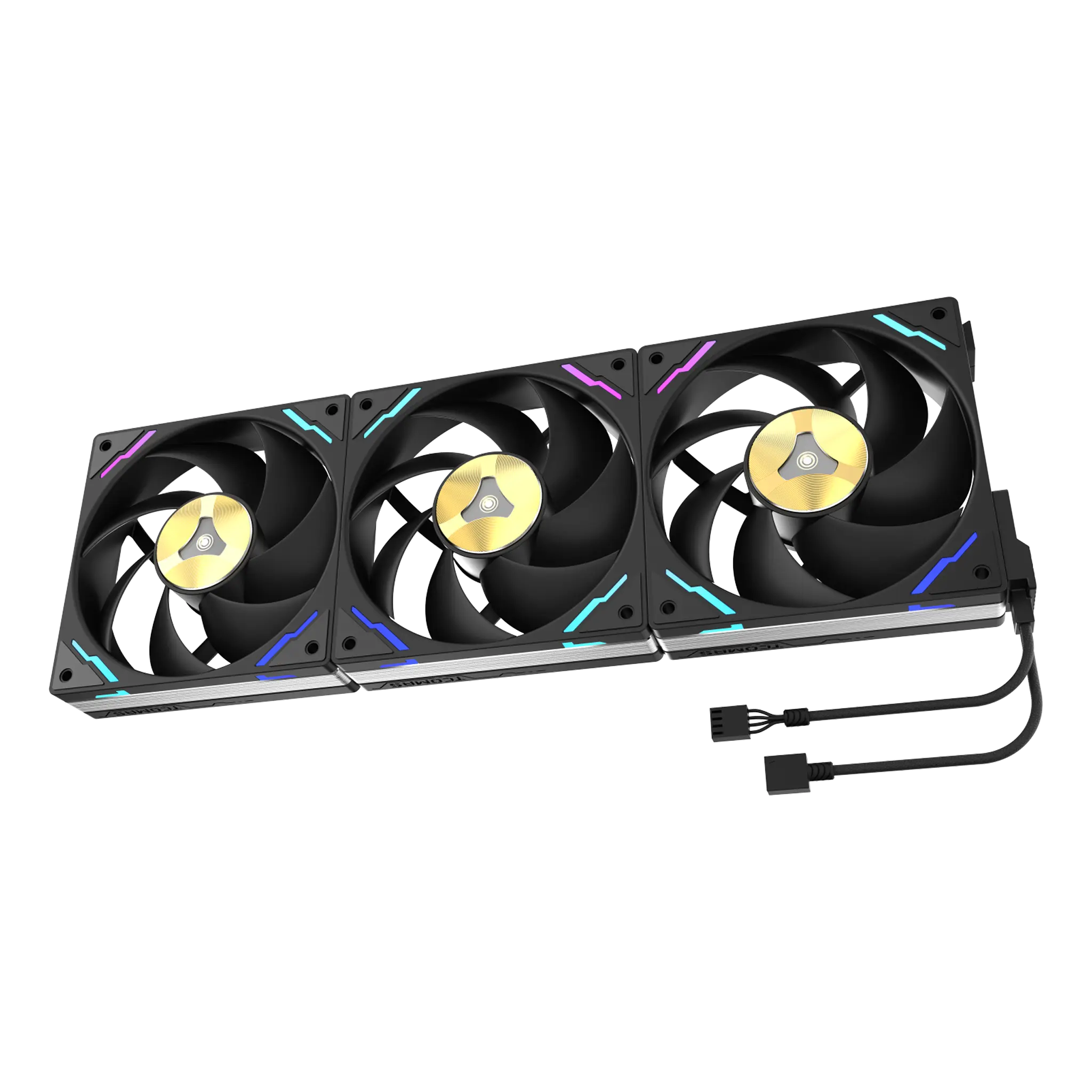 TCOMAS FC700 PRO 120mm ARGB Black 3-pack