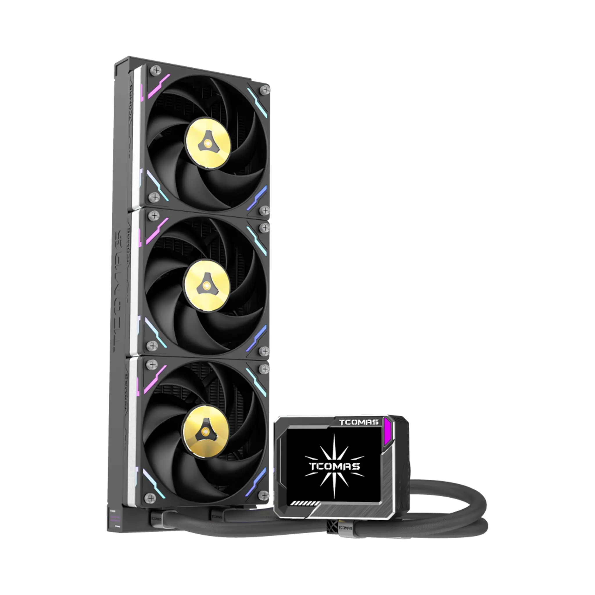 TCOMAS LG700 PRO 360 Black 3x120mm