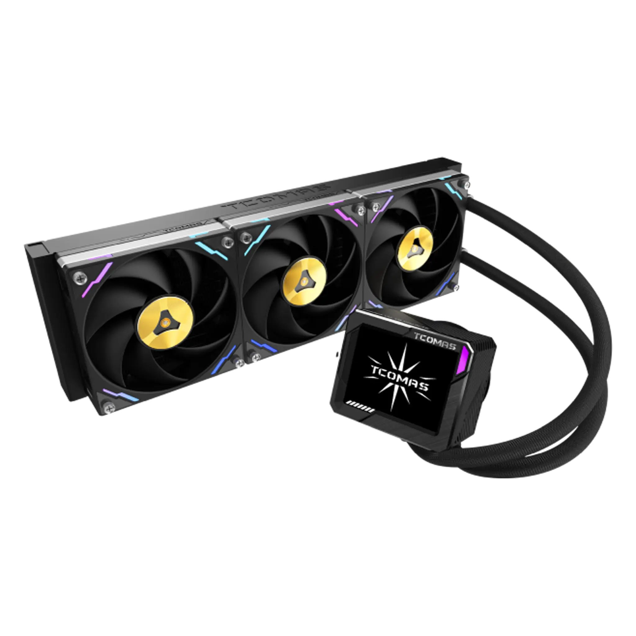 TCOMAS LG700 PRO 360 Black 3x120mm