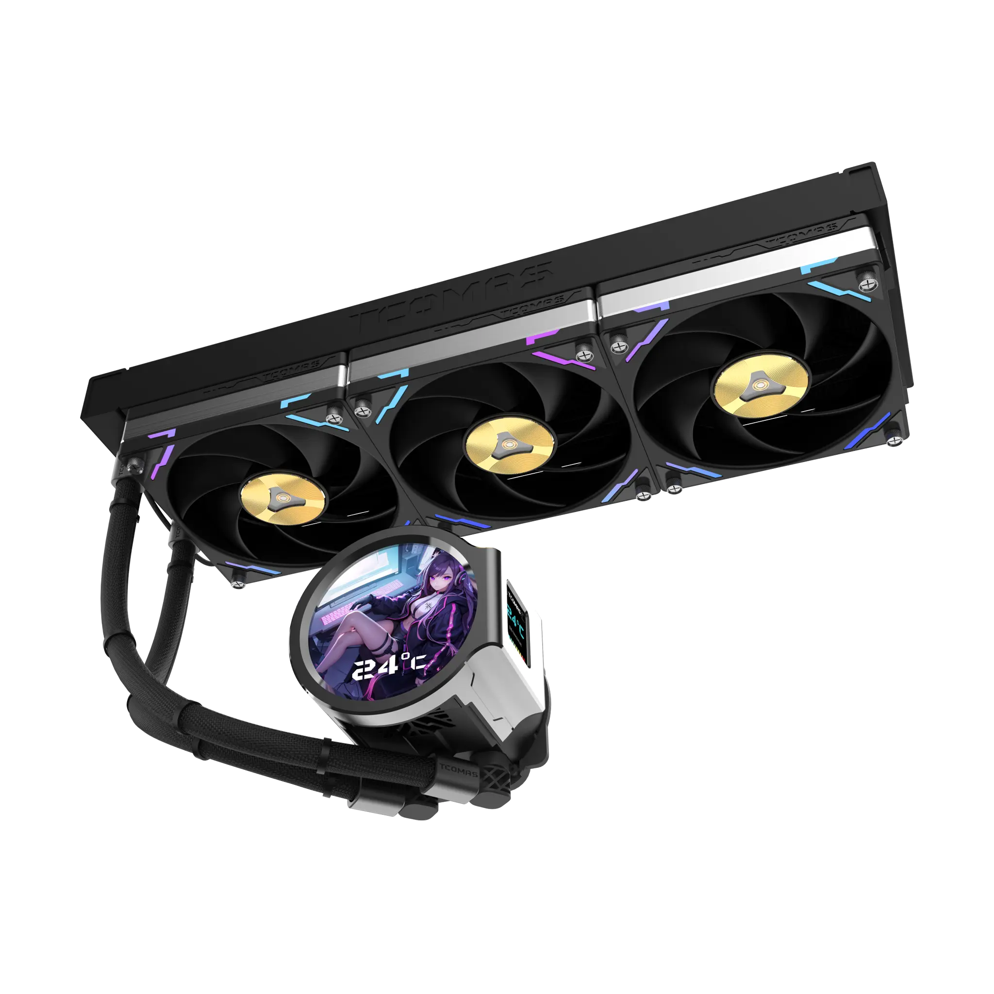 TCOMAS LX800 PRO 360 Black 3x120mm