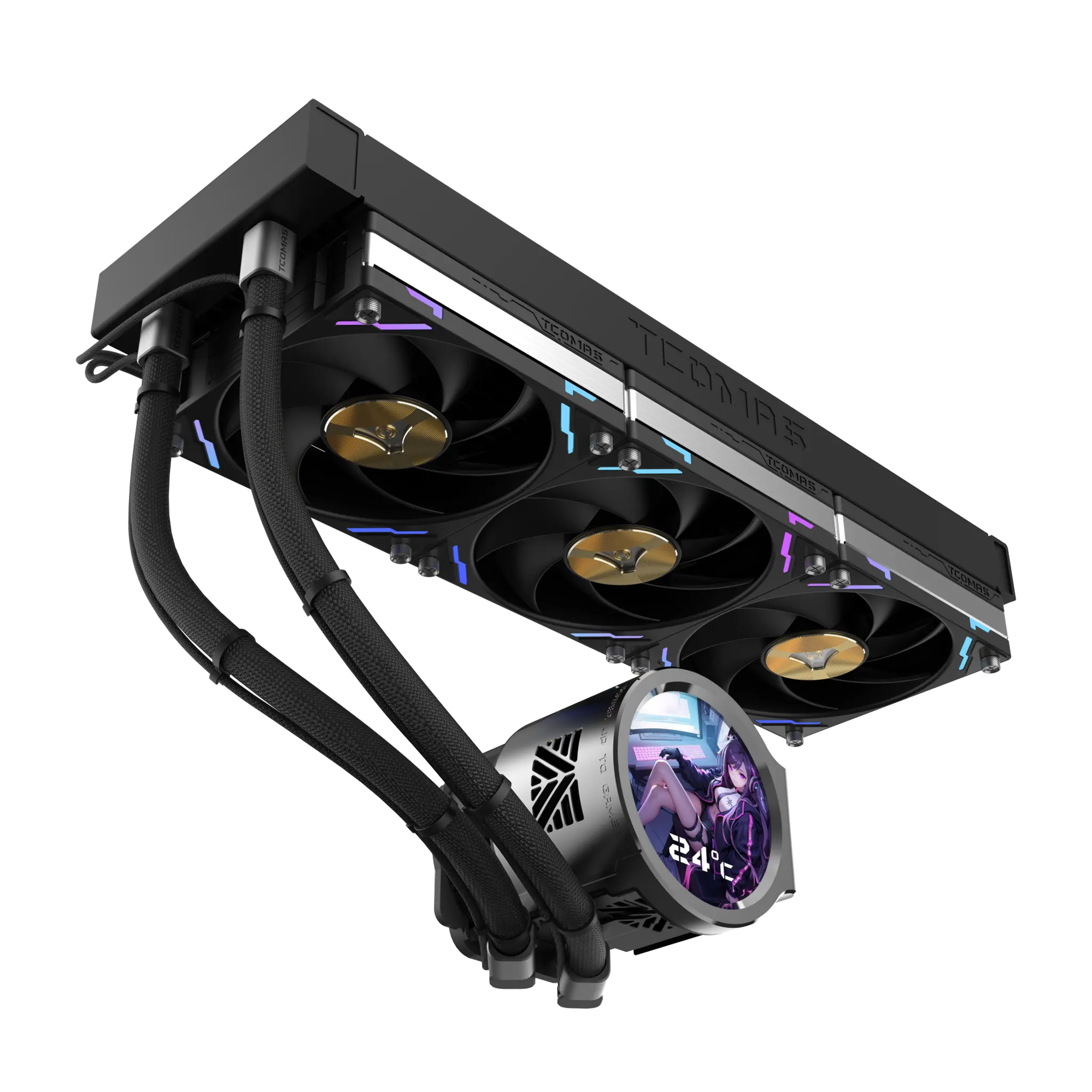 TCOMAS LX800 PRO 360 Black 3x120mm